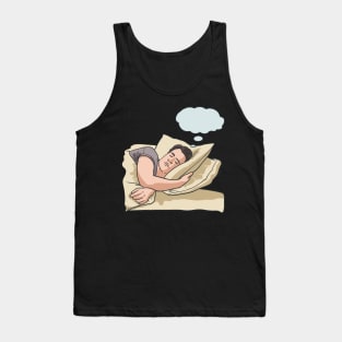 Man Dreaming With Thought Bubble Dreams Dream Tank Top